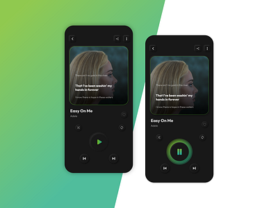 Music player - mobile app - ui ux adobe xd branding figma design gradient ui iconography ios app mobile app mobile ui design music app music player neomorphism typography ui prototype ui ux ux design