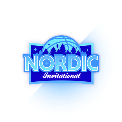 Nordic Invitational badge basketball branding logo logodesign sports