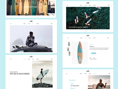 Safai surfboards branding design figma illustration inspiration logo typography ui ux web design