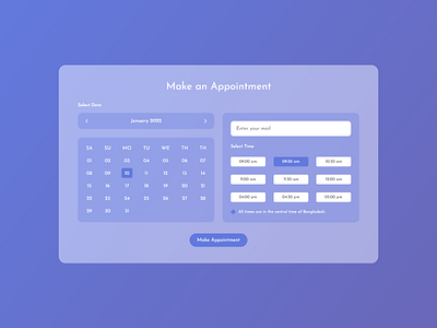 Appointment UI Design appointment bangladesh branding desktop figma illustration jarif hasan akash jarifhasanakash make appointment ui ui ux usa ux web design web ui design website xd