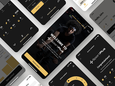 Sport Plus | Part 2 app design ble app bluetooth experience design fitness app product design sport app ui uiux visual design workout