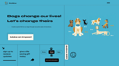 Doggies colorful design graphic design illustration ui web