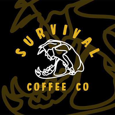 Survival Coffee Co Logo Concept Artboard 1 art artwork branding design drawing graphic design illustration logo vector