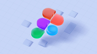 Figma 3d icon with Spline 3d figma logo spline