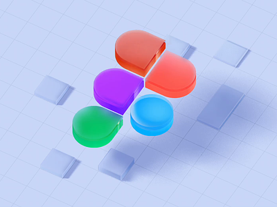 Figma 3d icon with Spline 3d figma logo spline