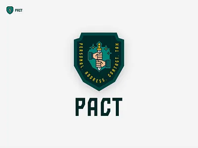 Personal data protection logo 2d branding data design illustration logo pact protection