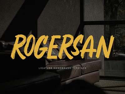 Rogersan – Brush Font branding brush brush font display font font fonts handwritten ligature logo logo font logotype sans serif street typeface typography urban