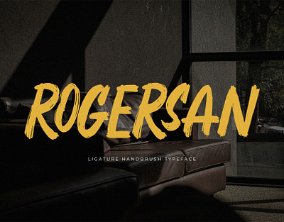 Rogersan – Brush Font branding brush brush font display font font fonts handwritten ligature logo logo font logotype sans serif street typeface typography urban