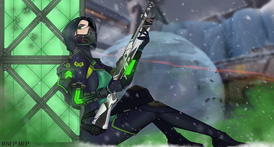 Viper digital art games illustration valorant viper