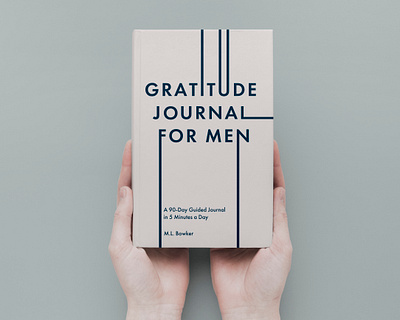 Gratitude Journal for Men book design cover cover design graphic design journal