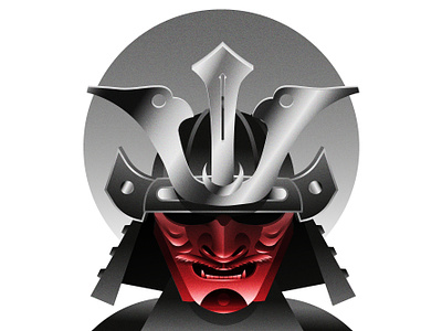 Warriors - Samurai character illustration gradient illustration japanese samurai samurai illustration vector vector helmet vector samurai vector warrior warrior illustration