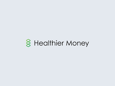 Healthier Money branding graphic design identity logo logodesign logomark mark simple symbol