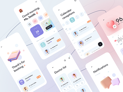 Medical service - Mobile App app app design healthcare healthcare app medecine medical medical app mobile app mobile app design mobile design mobile ui