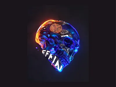 Gosmow - Effin 3d 3d art cinema4d design illustration logo octane poster poster art ui