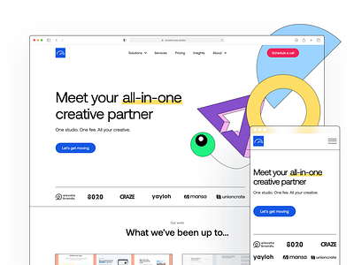 Snowhouse Studio - Rebrand agency blue branding brutalism clean cms colorful colors design homepage illustration landing page logo studio typography ui ux web webflow website