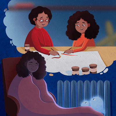 Dream bright childrens book cute design family grandma granny illustration love photoshop