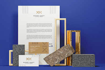 Luxury Branding Mockup Template background brand brand stationery branding branding stationery business card corporate design empty gold graphic design mock mockup paper presentation simple stationery stationery brand template