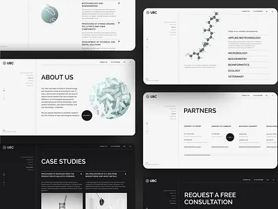Biotech UI/UX 3d bio design biotech digitaldesign interface klad scroll ui uidesign uiux ux web web design