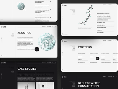 Biotech UI/UX 3d bio design biotech digitaldesign interface klad scroll ui uidesign uiux ux web web design