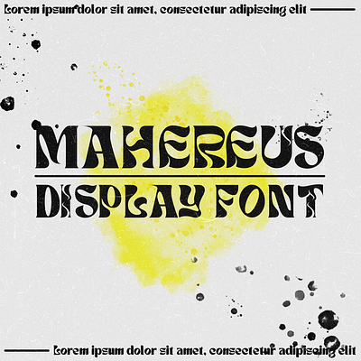Mahereus display font cool font display font fonts fun font graphic design mahereus modern font typography unique font