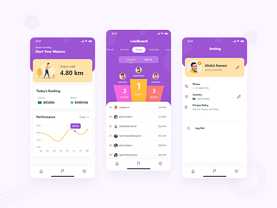 Health App UI