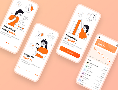 Wallet App Concept design expense expense tracker finance finance app fintech fintech app illustration mobile mobile app mobile design payment payment app personal wallet wallet wallet app wallet mobile app