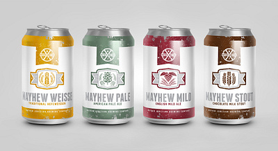 Mayhew Junction Brewing graphic design package design web design