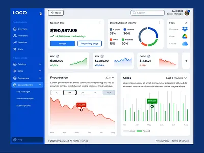 Dashboard design in Figma animation app charts dashboard dashboard ui design design system desktop download figma freebie graphs menu navigation responsive tutorial ui ux widgets