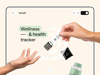 Vessel - Habits & Health Tracker Behance Case app care ehr ems habits health medecine medicine mhr monitor phr phs stats tens tests track tracker web wellness