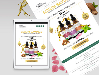 InstaNatural email marketing graphic design