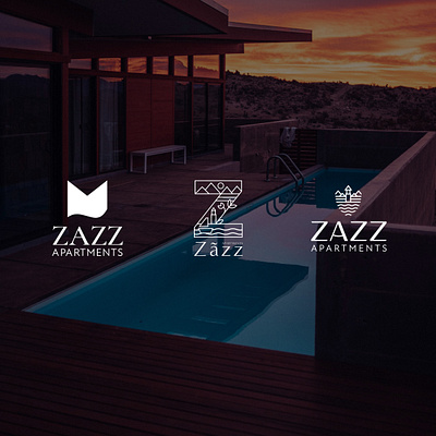 Concept: Zazz Apartments branding design identity identity branding identity design logo logo design