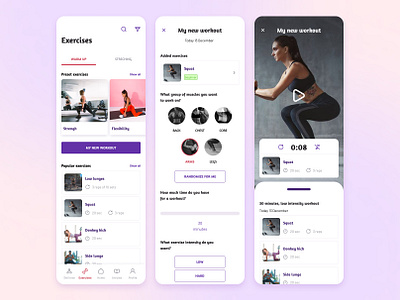 Edukativna aplikacija za savladavanje pole dancinga — Spinny app design ui ux