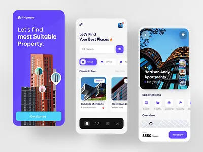 Real Estate App Concept apartment app design home home rent home rent app house rent app ios mobile mobile app design product properties property real estate real estate app rent rent app ui ux website