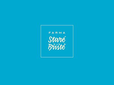 Farma Staré Bříště branding design logo logotype typo