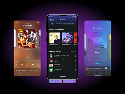 Music Player App - Design concept 3d animation app design branding design graphic design illustration logo mobile app motion graphics music player ui uiux web design