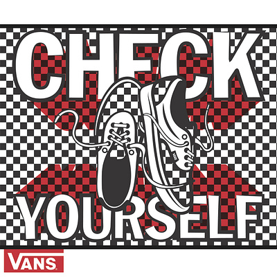 Hire Me VANS! - Checker Yourself branding design graphic design ill illustration vector