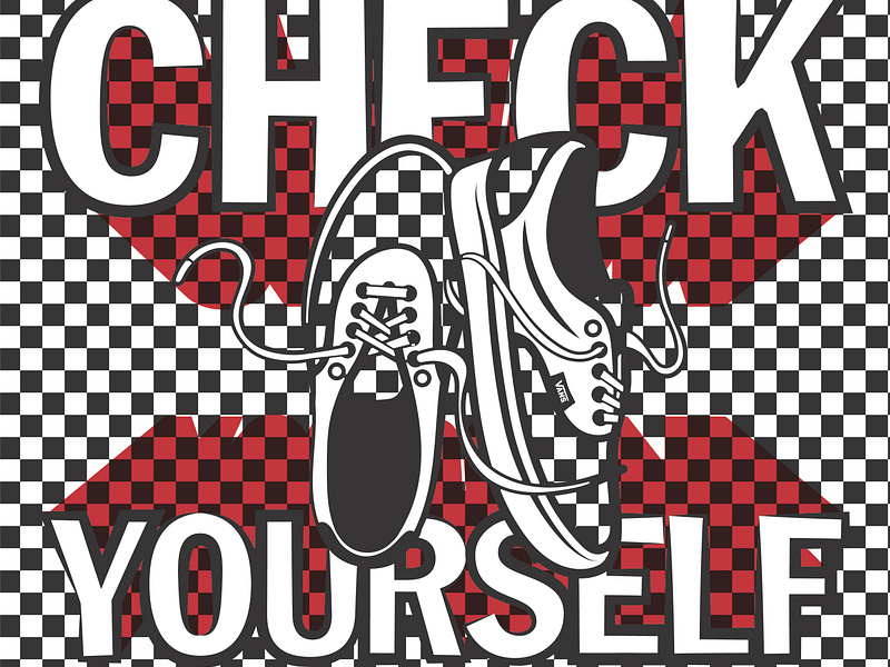 Hire Me VANS! - Checker Yourself branding design graphic design ill illustration vector