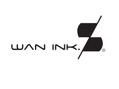 Wan Ink logo, company renamed by the agency to Wan Records 3d branding graphic design logo