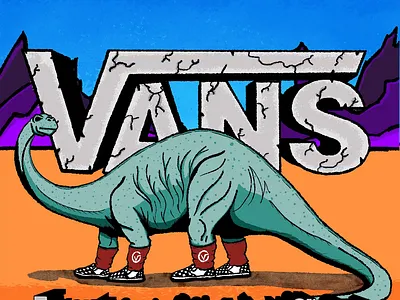 Hire Me VANS! - DINO branding design graphic design illustration motion graphics vans vector