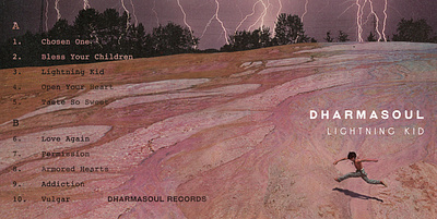 dharma soul, lightening kid album cover art collage cover art digital collage illustration