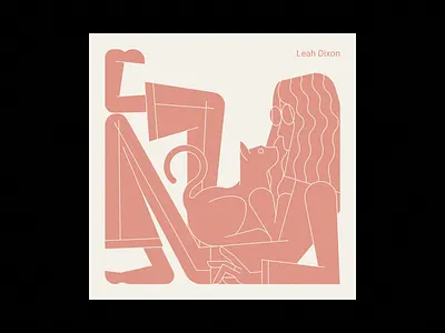 Leah 2021 recap art cat design drawing illustration logo typography wife