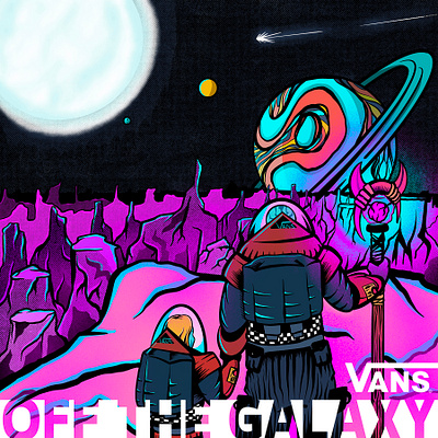 Hire Me VANS! - Off the Galaxy branding design graphic design illustration vans vector
