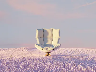 the seat 3dart 3ddesign art art lover blender 3d designarchitectureal design digitalart landscape nft