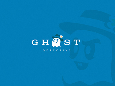 Ghost bandit branding cartoon character comic design detective gentleman ghost hat logo mafia mascot mister negative space outlaw phantom simple spook writer