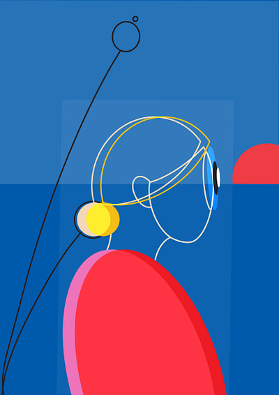 geometric abstract drawing geometric illustration illustrator procreate procreate app women in illustration