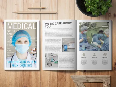 Hospital Magazine booklet branding brouchure catalog design graphic design hospital magazine illustration indesign logo magazine motion graphics templet