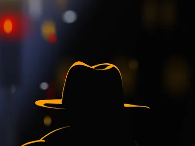 a man in the dark dark drawing illustration illustrator lineart man procreate procreate app street