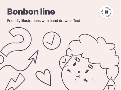 Free hand-drawn illustrations arrow boy cartoon elements free hand drawn heart illustration mobile design web design