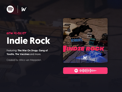 Spotify Playlist Banner branding design graphic design logo music pink spotify ui vector
