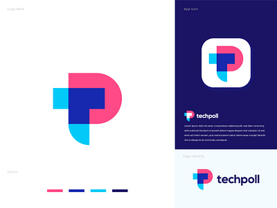 Tech overlapping letter T + P logo (unused for sale) brand identity branding crypto design icons letter mark letter p letter t logo logosohel logotype modern overlapping p logo software startup t logo tech tech logo technology